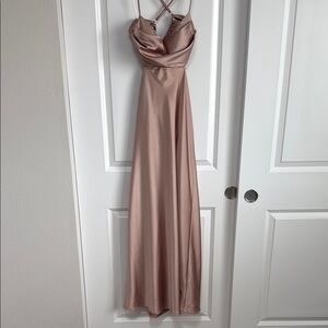 Beginning Boutique Maxi Dress Spaghetti Strap Evening Gown